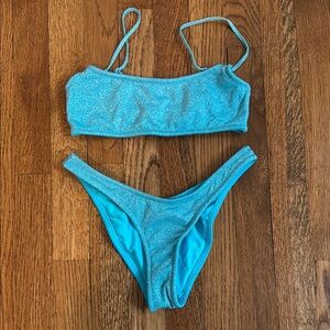 Triangl Blue Shimmer Bikini Set